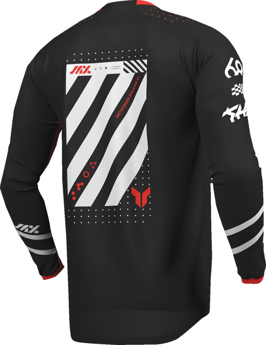 THOR Youth Launchmode Futura Crosstrøje Sort/ Rød/ Hvid - 2