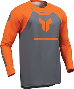 THOR Youth Ridemode Menace Crossipaita Charcoal Grey/ Oranssi