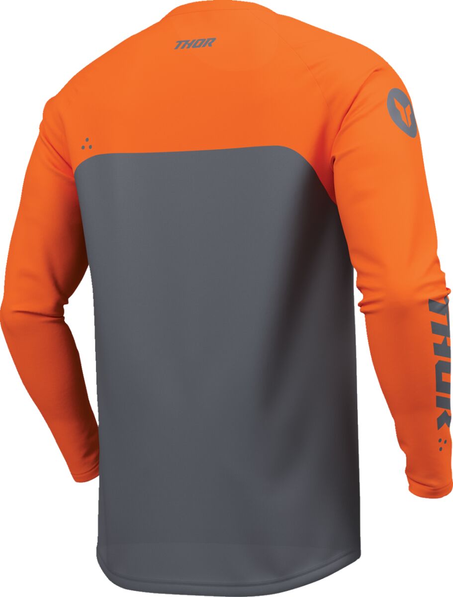 Maillot Youth Ridemode Menace THOR Charcoal Grey/ Orange - 4