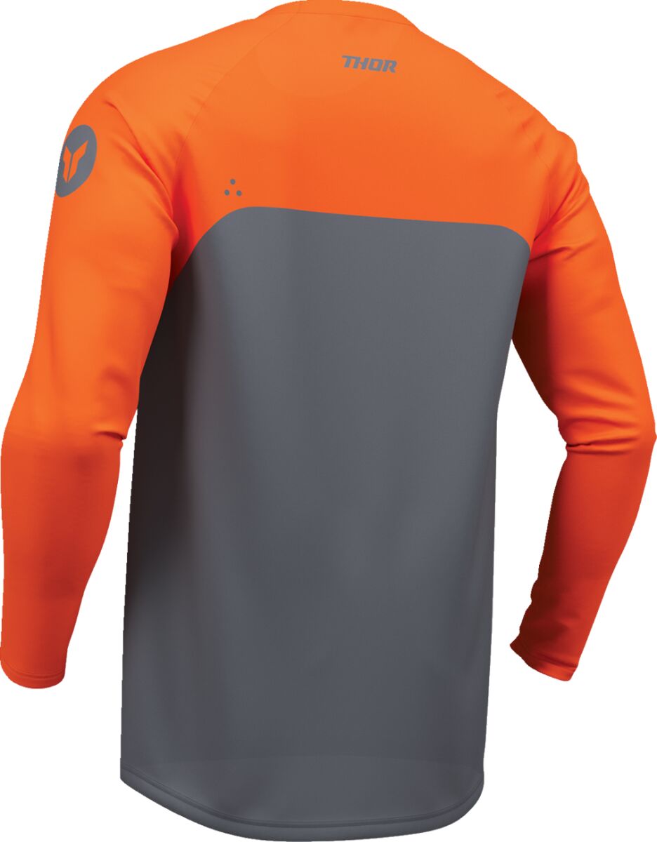 Maillot Youth Ridemode Menace THOR Charcoal Grey/ Orange - 2