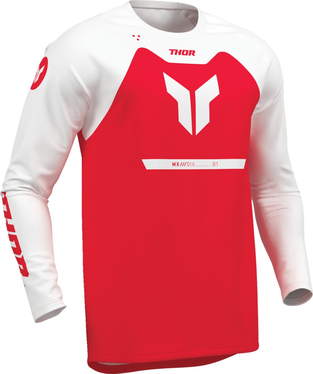 THOR Youth Ridemode Menace Crossipaita Punainen/ Valkoinen