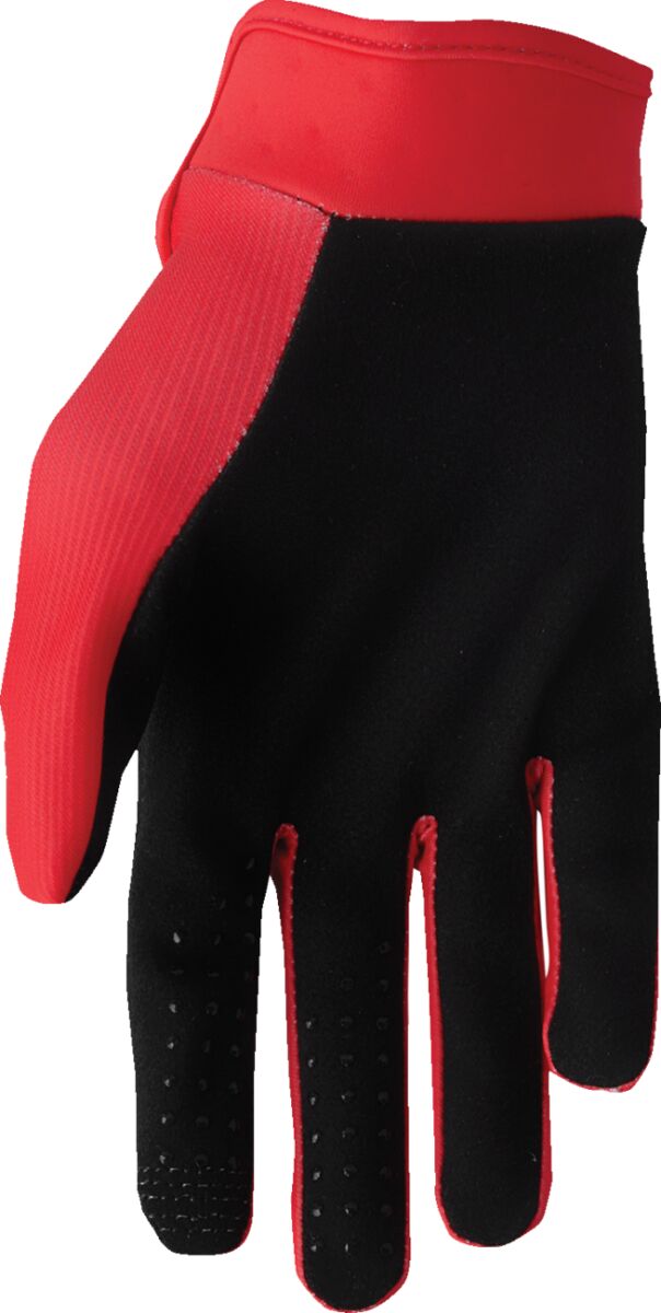 THOR Youth LAUNCHMODE Split MX Gloves Red - 2