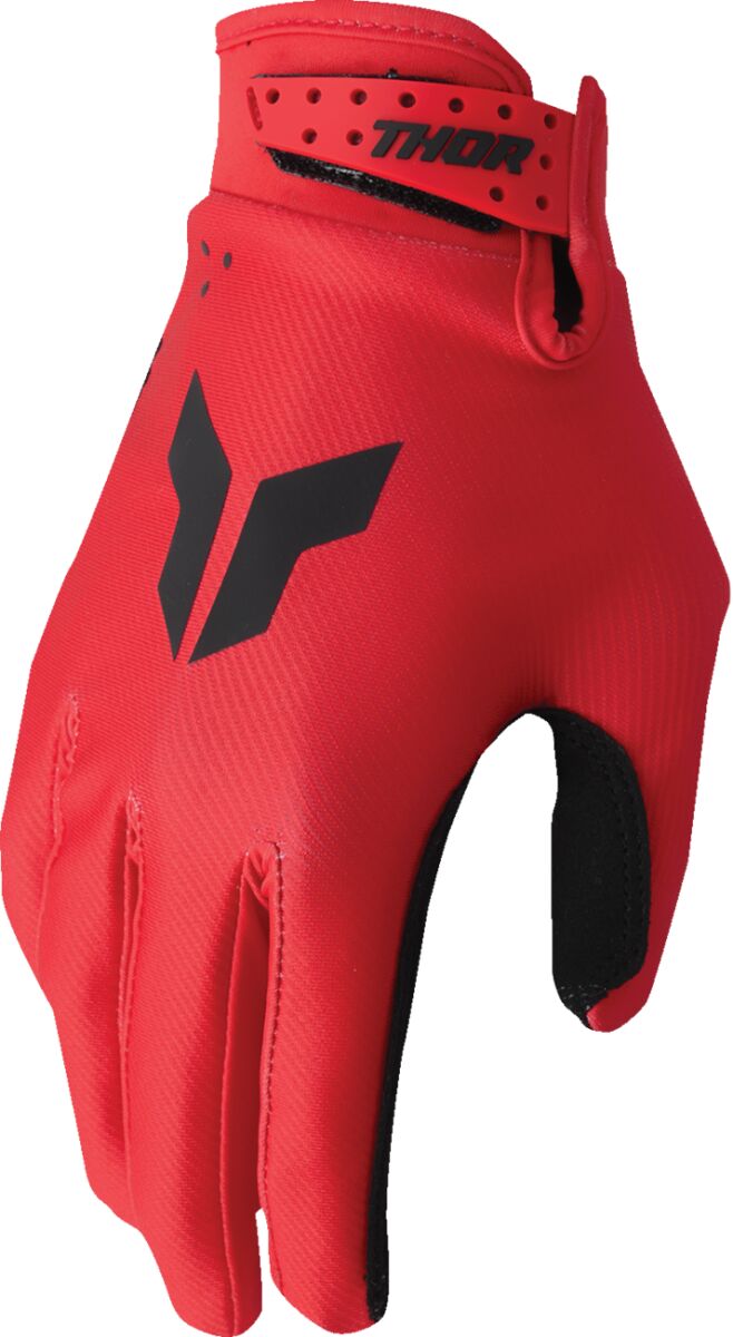 THOR Youth LAUNCHMODE Split MX Gloves Red