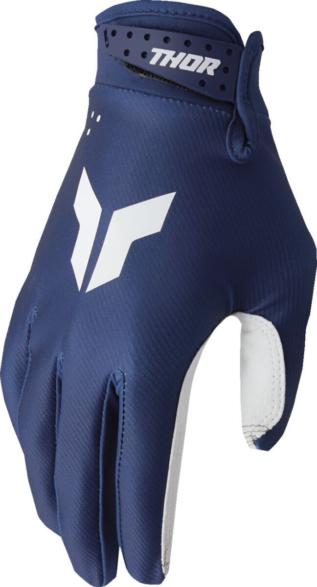 THOR Youth LAUNCHMODE Split MX Gloves Blue