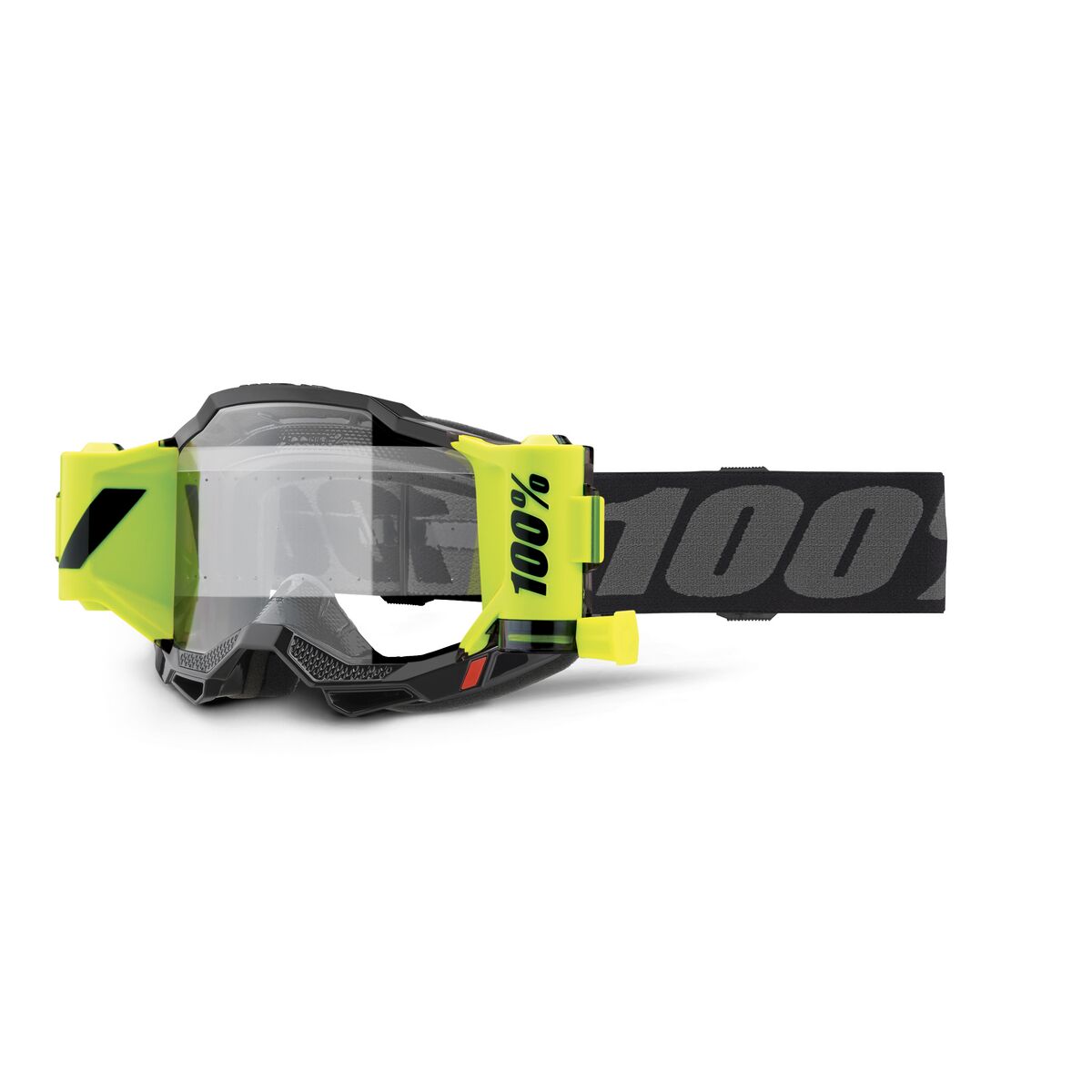 100% Youth Accuri 2 Forecast Goggles Sort/ Grå/ Hi-Vis/ Gul