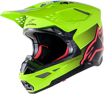 Alpinestars Supertech M10 Unite Crosshelm Grün/ Schwarz/ Rot