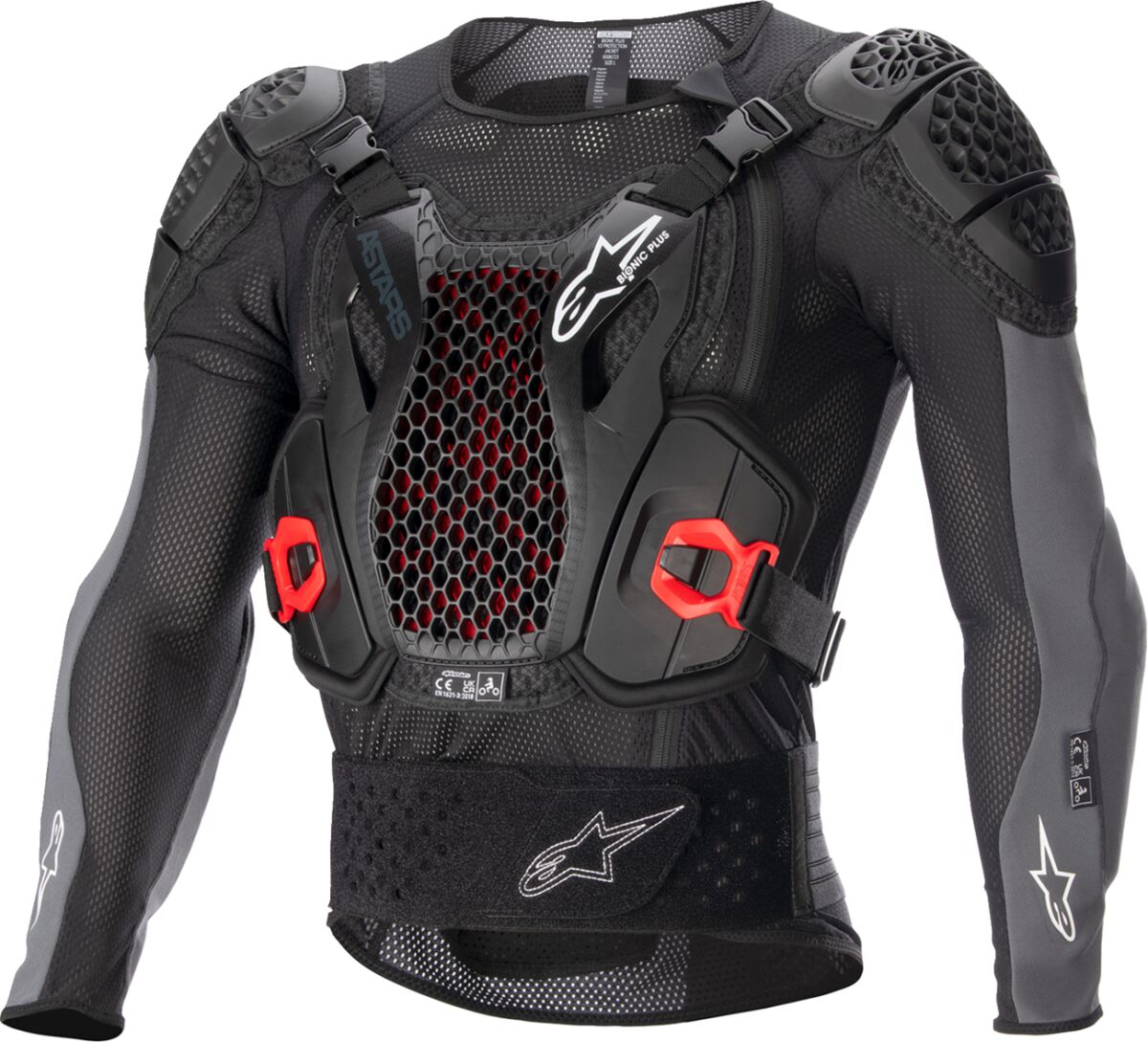 Bionic Plus v2 Protection Giacca Alpinestars Nero/ Grigio/ Rosso