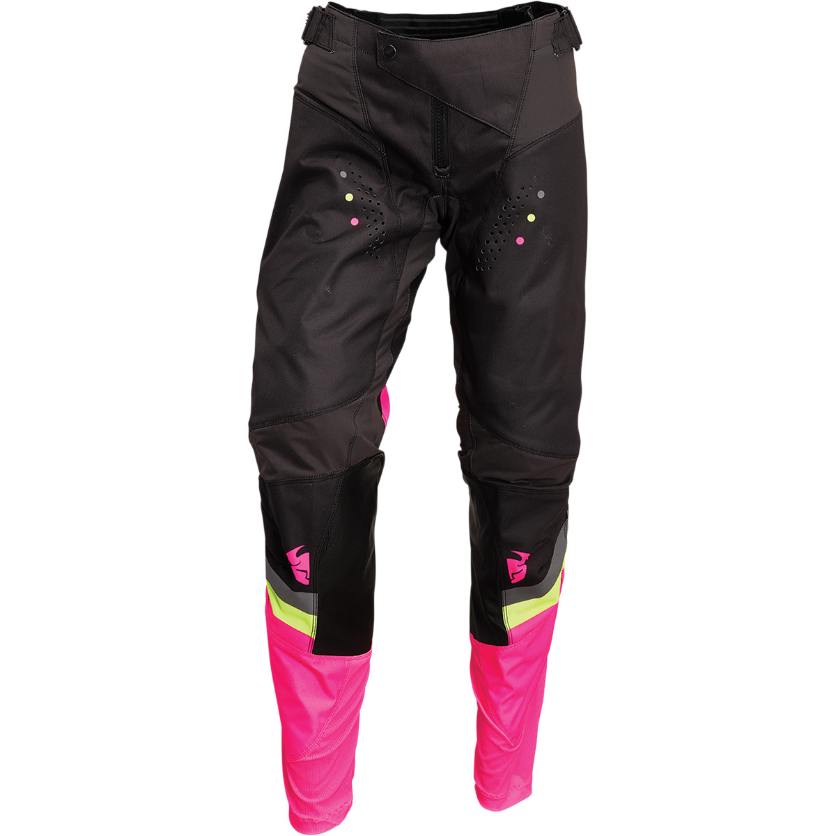 Thor Pulse Rev Kvinno Crossbyxa, Charcoal/Fluo Rosa