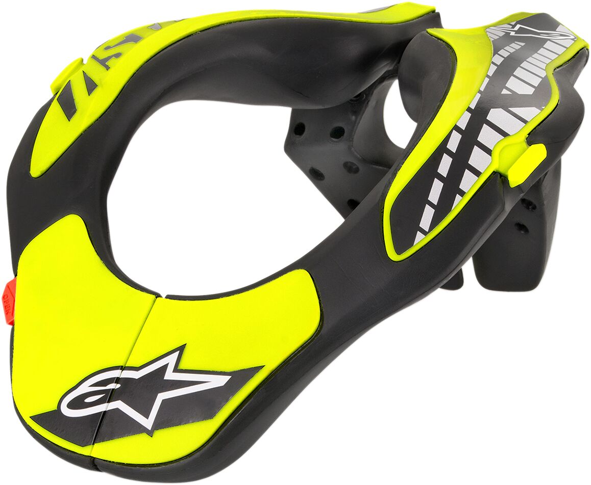 Alpinestars Youth Neck Support Sort/ Hi-Vis Gul