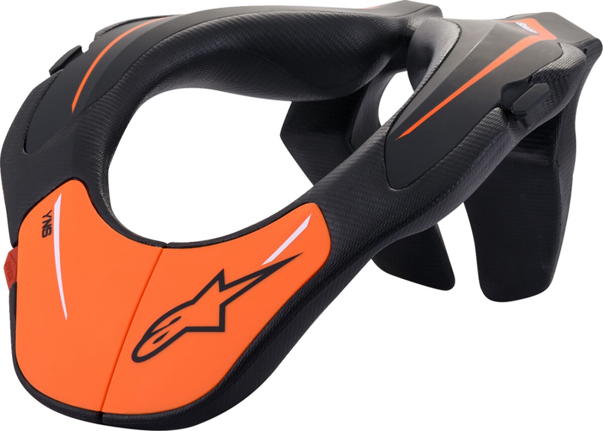 Alpinestars Youth Neck Support Musta/ Oranssi