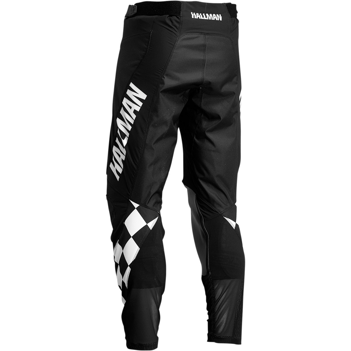 Hallman Differ Cheq Pantaloni, Nero/Bianco - 3