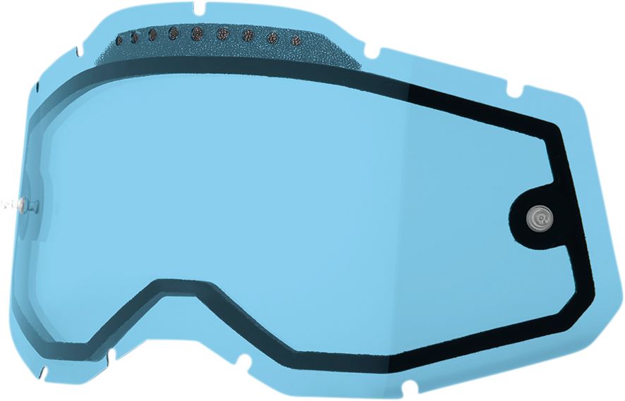 Double écran pour masque Accuri 2/Racecraft 2/Strata 2 100% Bleu