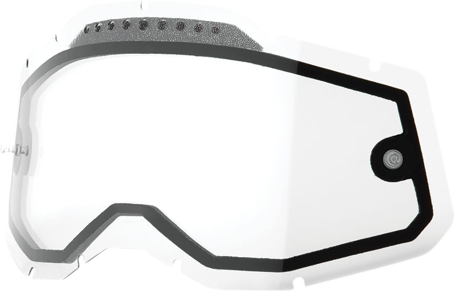 100% Accuri 2/Racecraft 2/Strata 2 Crossbriller Dual Lens Clear