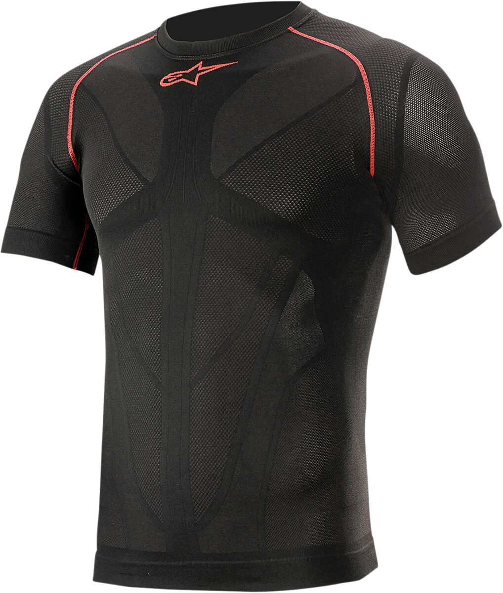 Alpinestars Ride Tech v2 Summer Short Sleeve Underwear Top Svart/ Röd