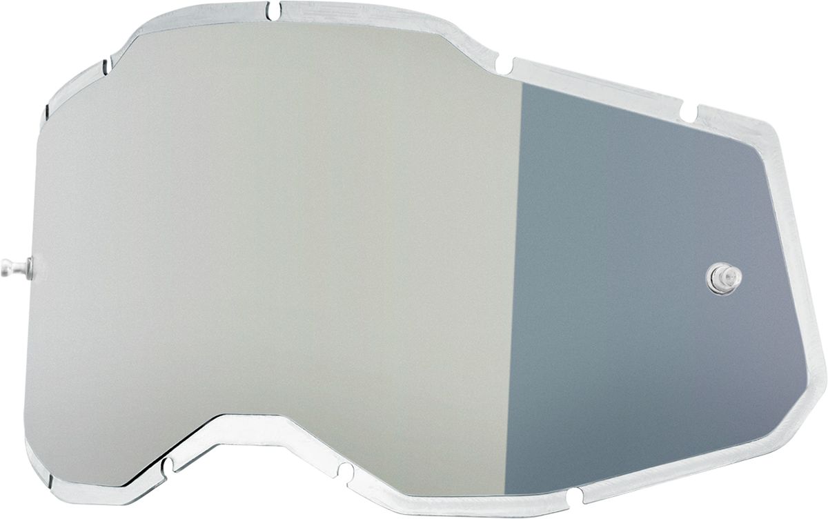 100% Accuri 2/Racecraft 2/Strata 2 Crossglasögon Lens Silver