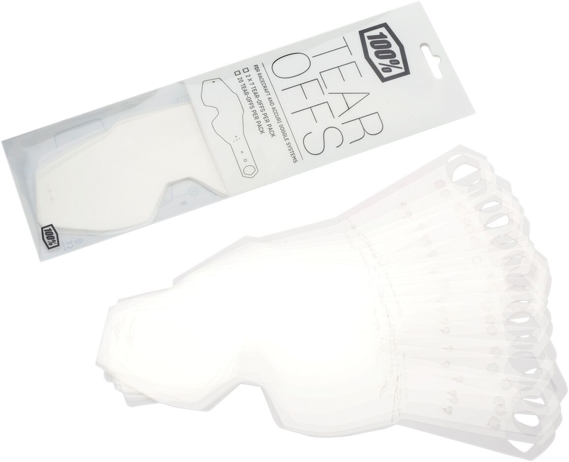 100% Accuri Junior Ajolasit Tear-Offs Clear
