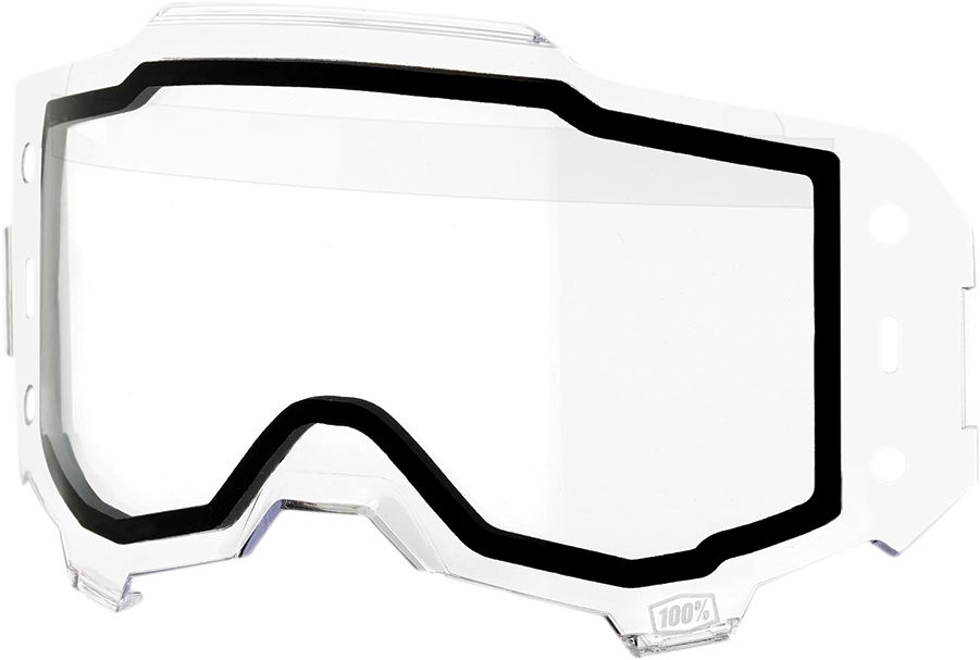 100% Armega Forecast Crossbriller Dual Lens Clear