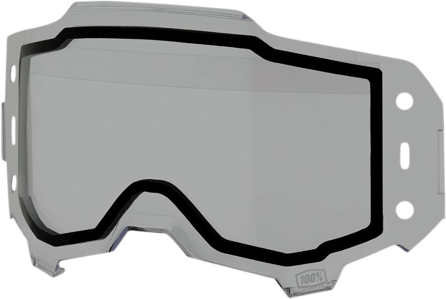 100% Armega Forecast Crossbriller Dual Lens Grå