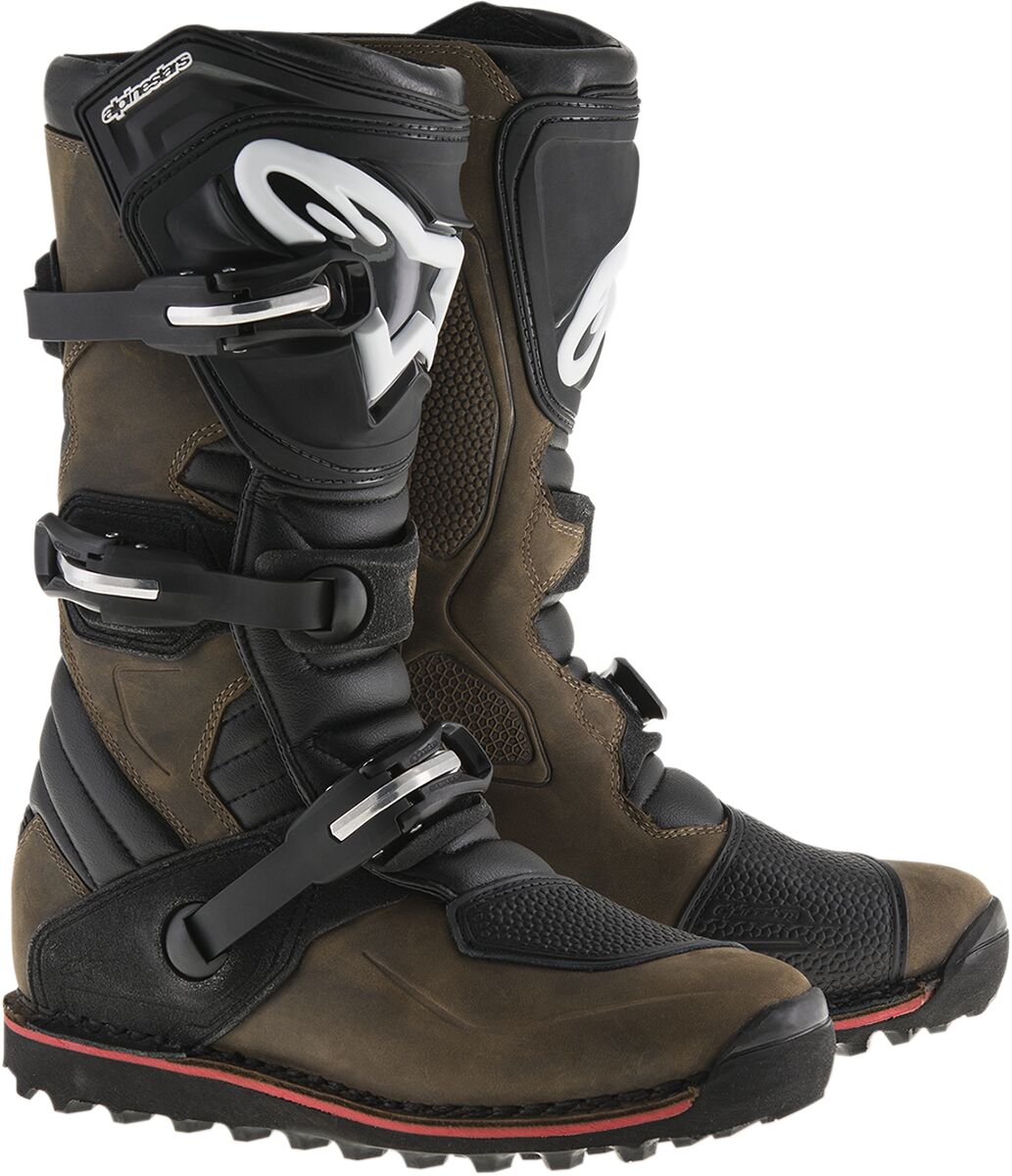 Alpinestars Tech-T Crosstövlar Svart/ Brun