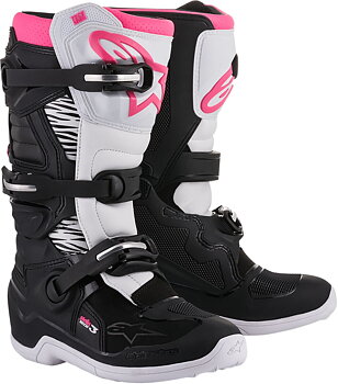 Stivali Stella Tech 3 Alpinestars Nero/ Rosa/ Bianco