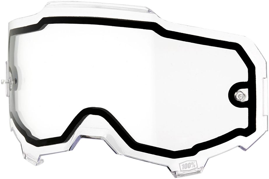 100% Armega Crossbriller Dual Lens Clear