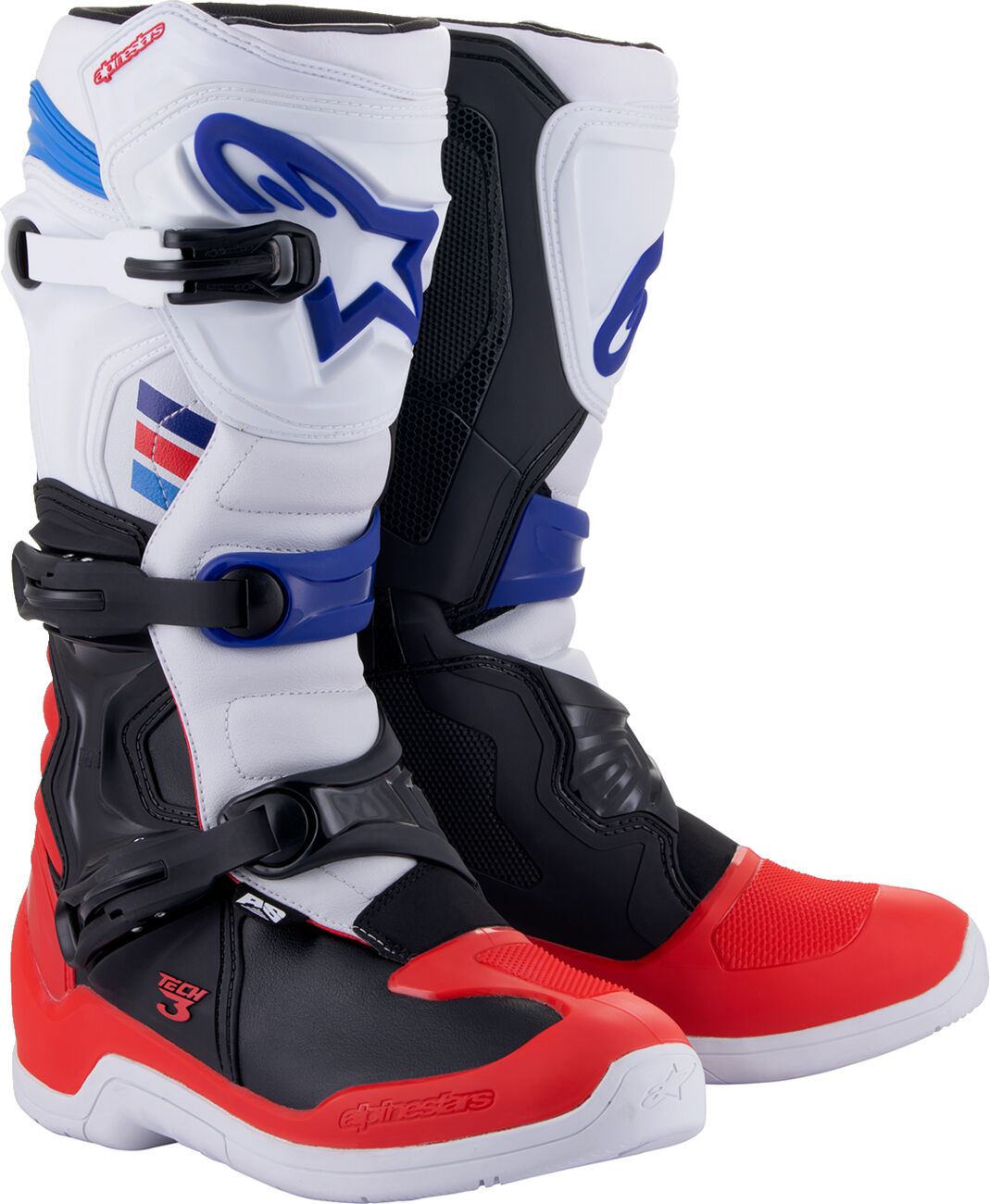 Stivali Tech 3 Alpinestars Nero/ Rosso/ Bianco