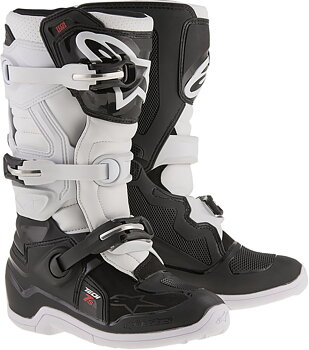 Alpinestars Youth Tech 7S Crossisaappaat Musta/ Valkoinen