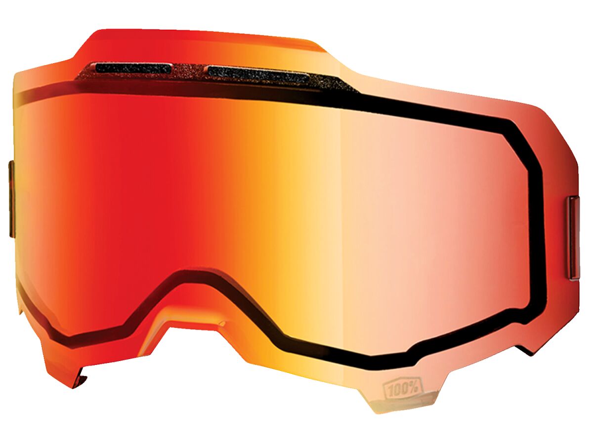 100% Armega Crossbriller Lens Rød