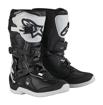 Alpinestars Youth Tech 3S MX Crossisaappaat Musta/ Valkoinen