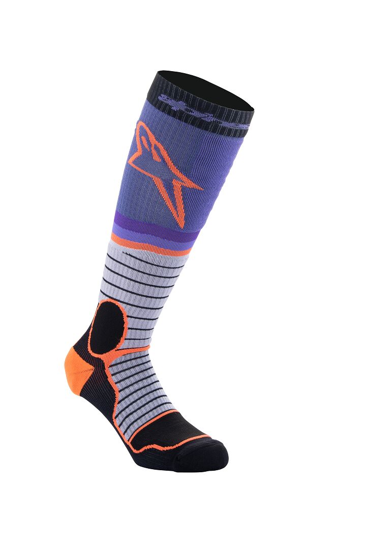 Alpinestars MX Pro Strømper Sort/ Grå/ Orange/ Lilla