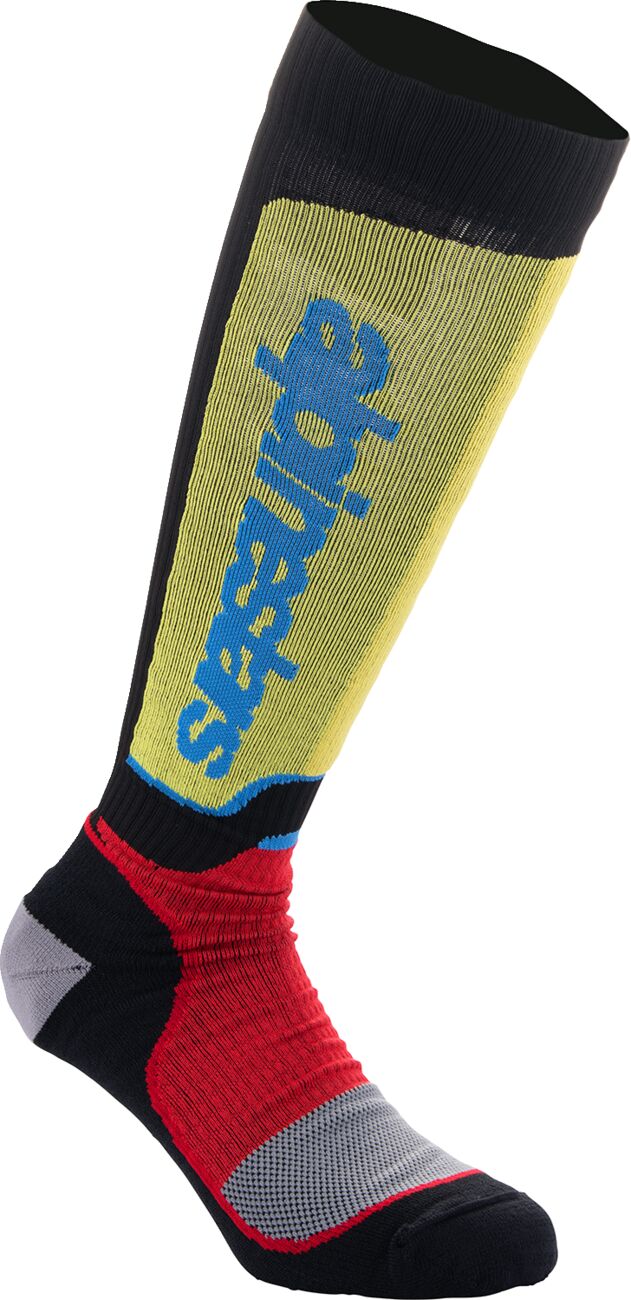 Alpinestars MX Plus Strømper Sort/ Blå/ Rød/ Gul