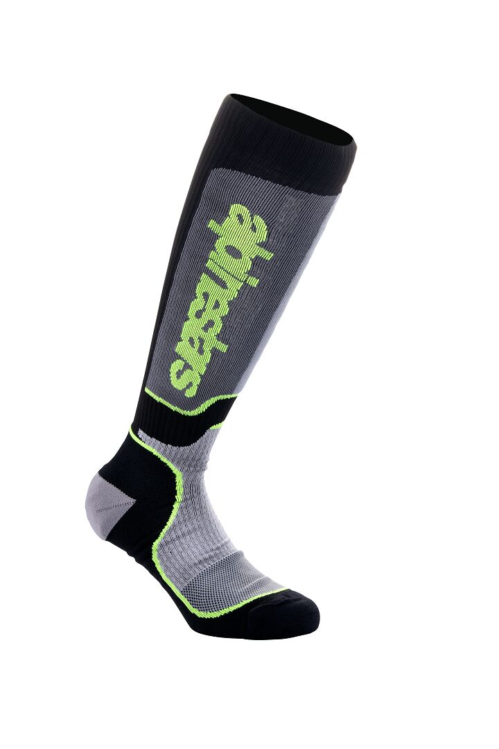Alpinestars MX Plus Strømper Sort/ Grå/ Gul