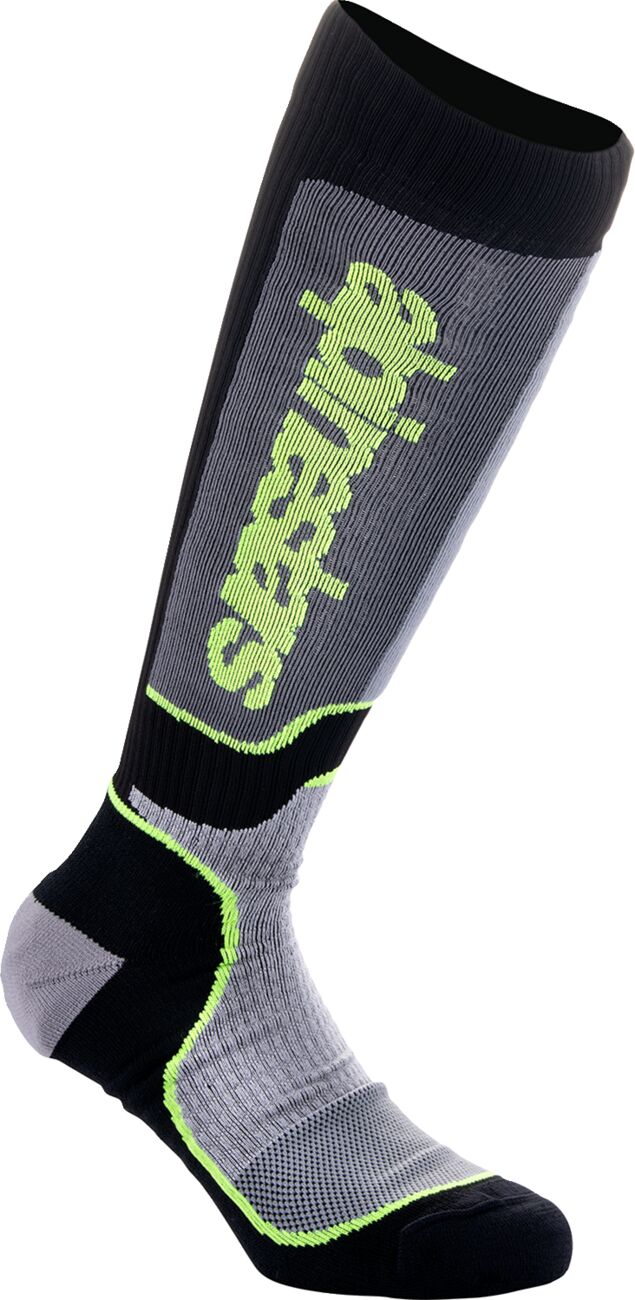Alpinestars Youth MX Plus Sukat Musta/ Harmaa/ Keltainen