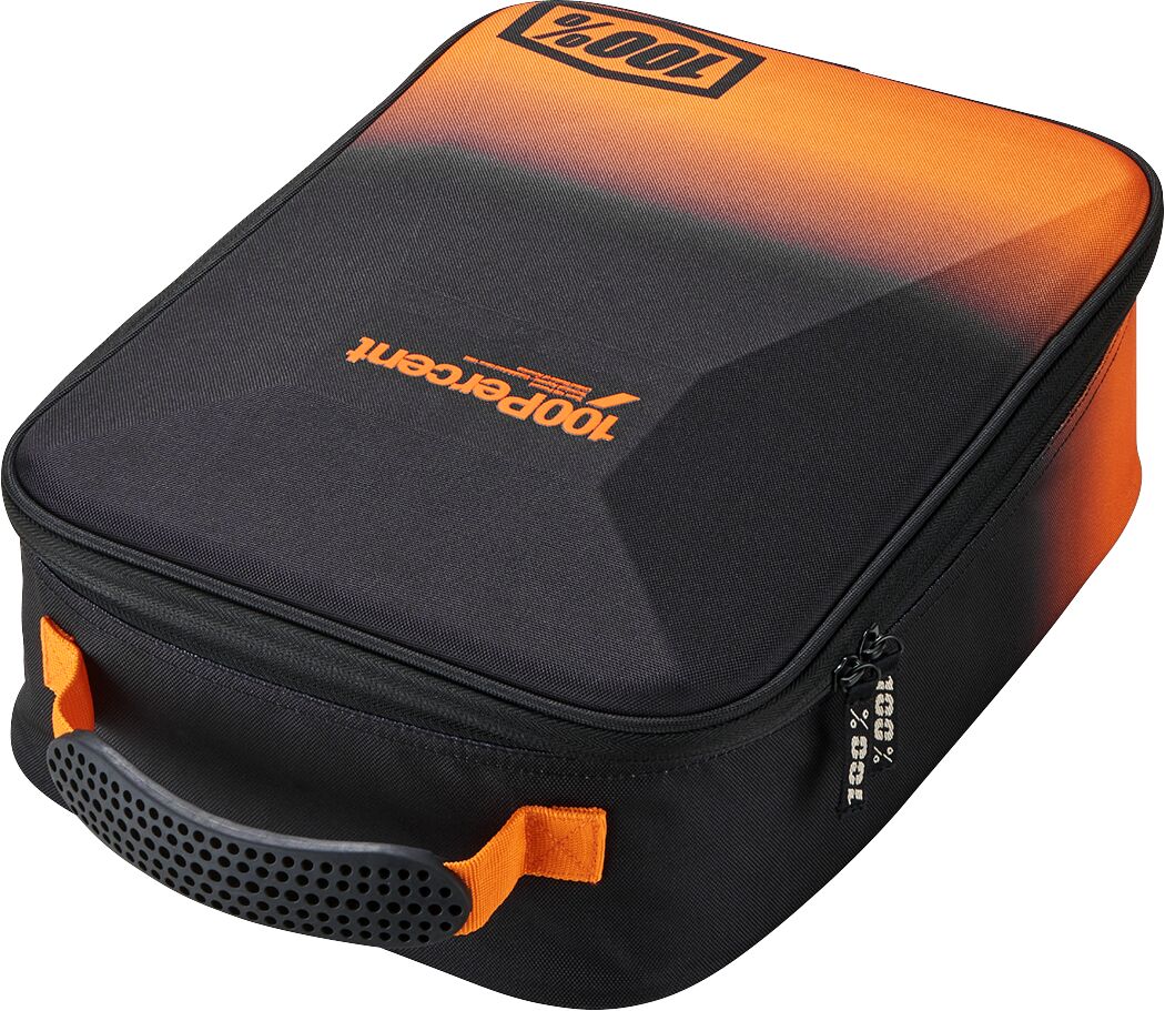 100% Crossbriller Case Svart Oransje