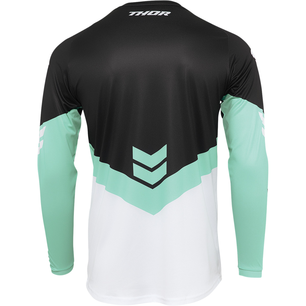 Thor Enfants Sector Chev Maillot Cross, Noir/Mint - 4