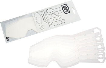 100% Racecraft/Accuri/Strata MX Crossbril Tear-Offs Clear