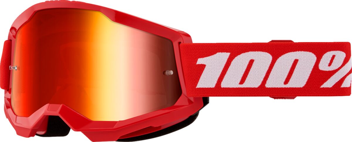 100% Strata 2 Crossglasögon Röd