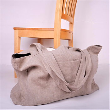 Natural linen bag
