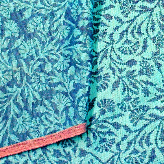 Jacquard Floral linenfabric249J LithuanianLinen