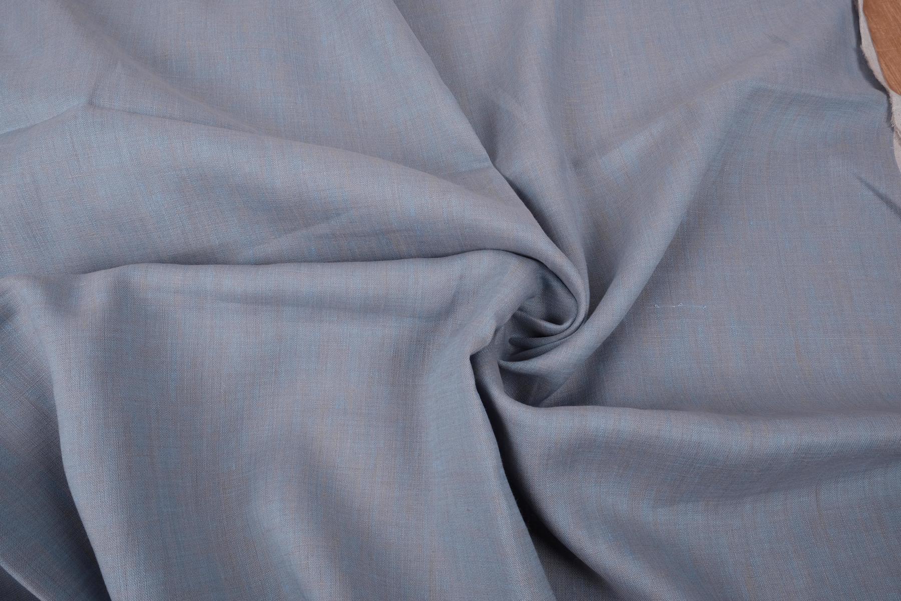 Chambre - light blue grey - linen fabric - 120L - LithuanianLinen