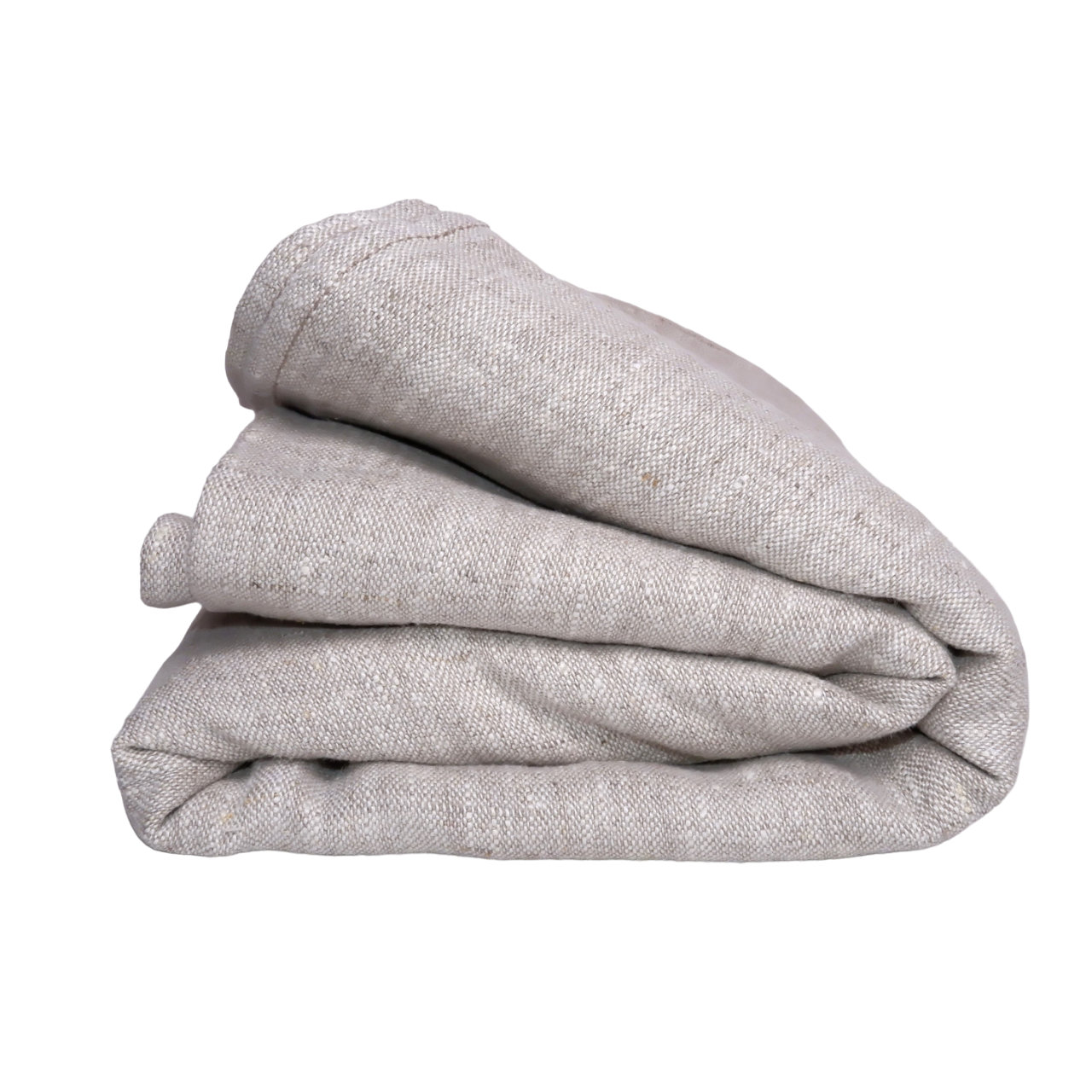 Oatmeal linen bed sheet LithuanianLinen