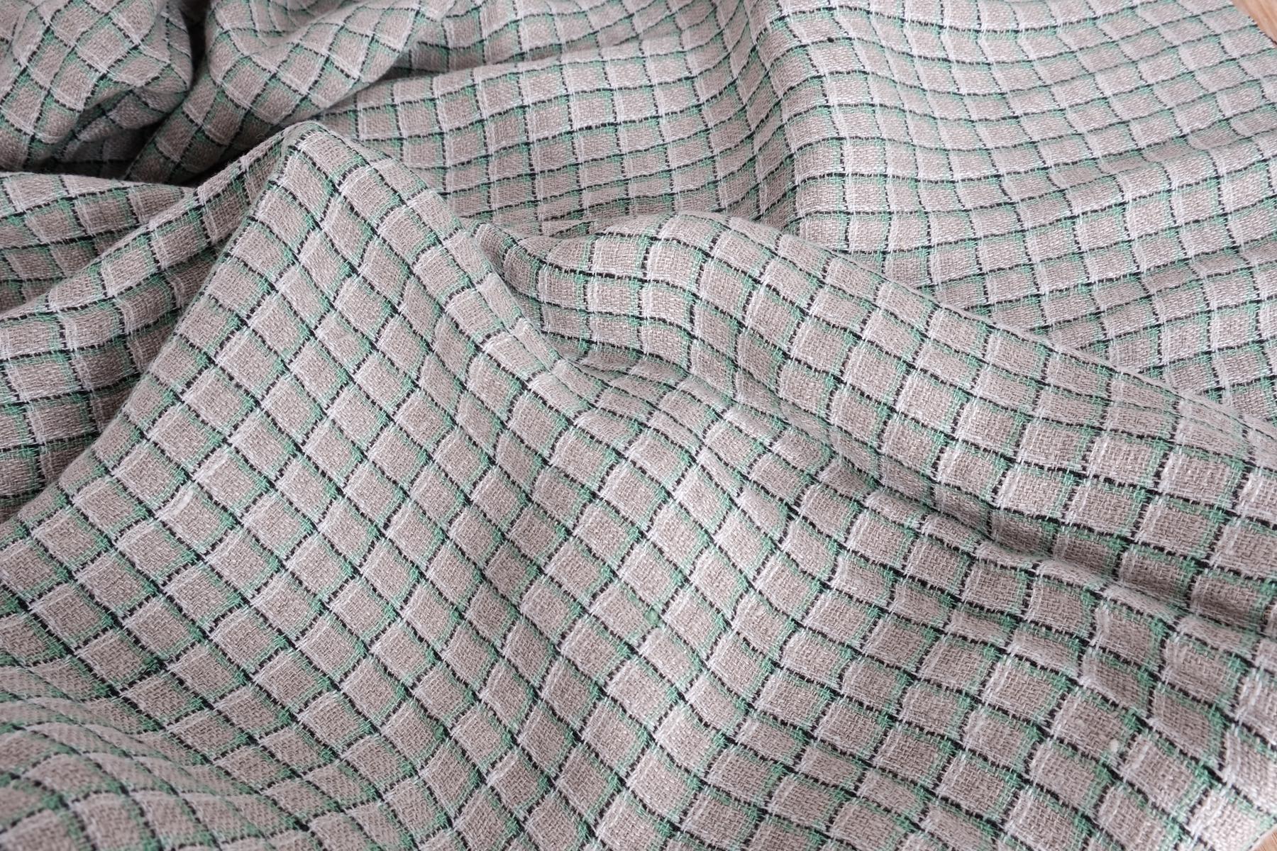 GREED Original Cotton Linen Kasuri Plaid レディース
