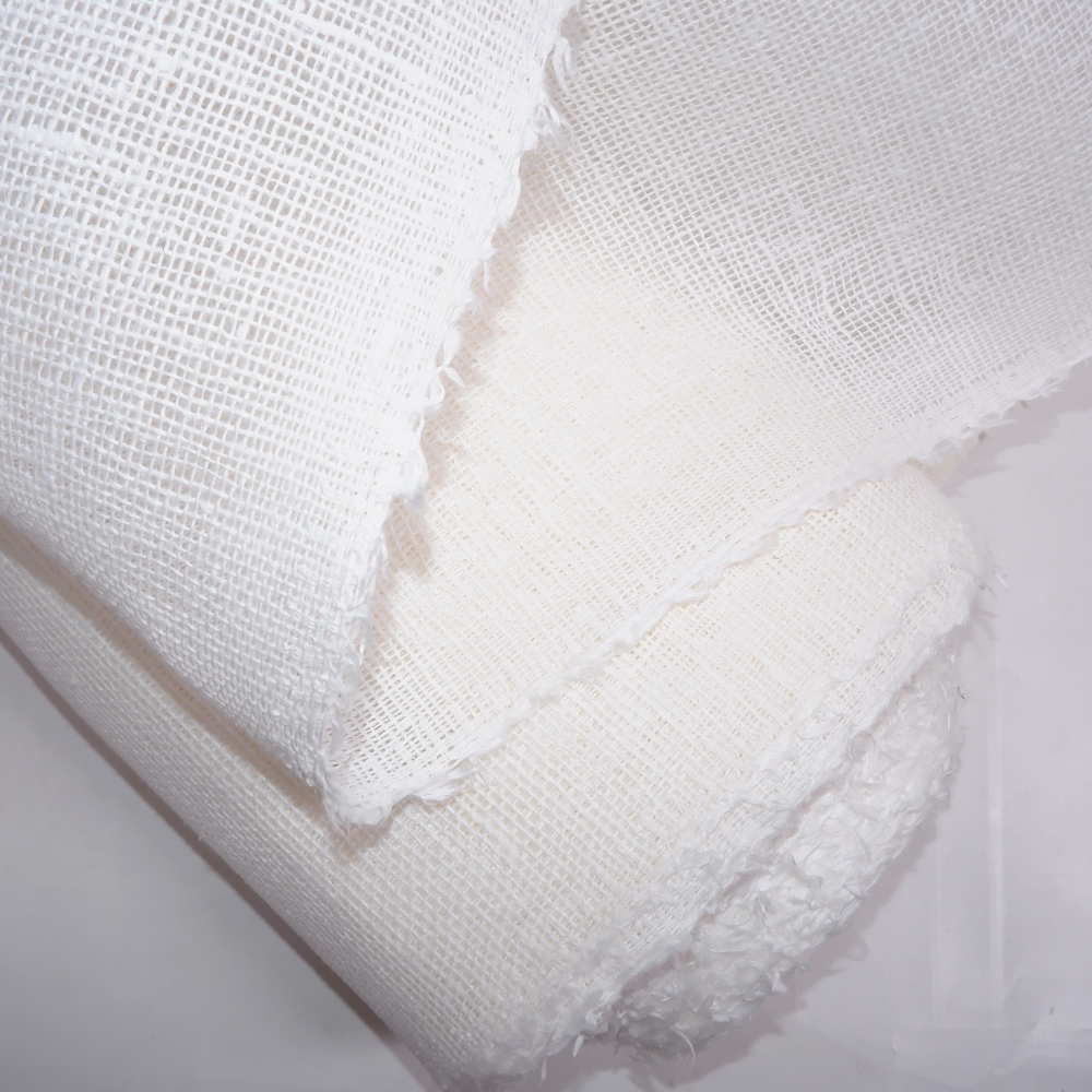 Extra heavy Sheer linen fabric offwhite regular 991SH