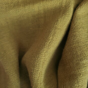 Fluffy  linen fabric - Khaki green - 6333SH