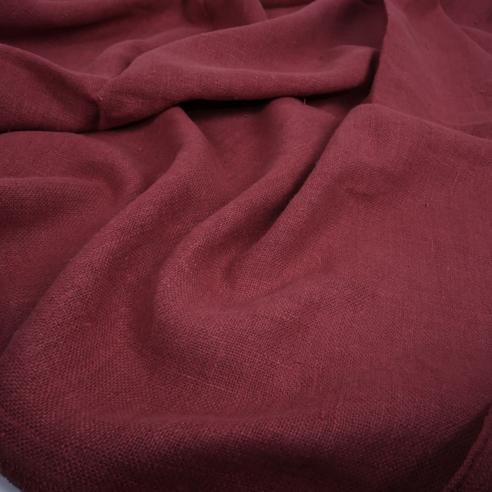 Soft fluffy linen fabric - Muddy peach - 6337SH - LithuanianLinen