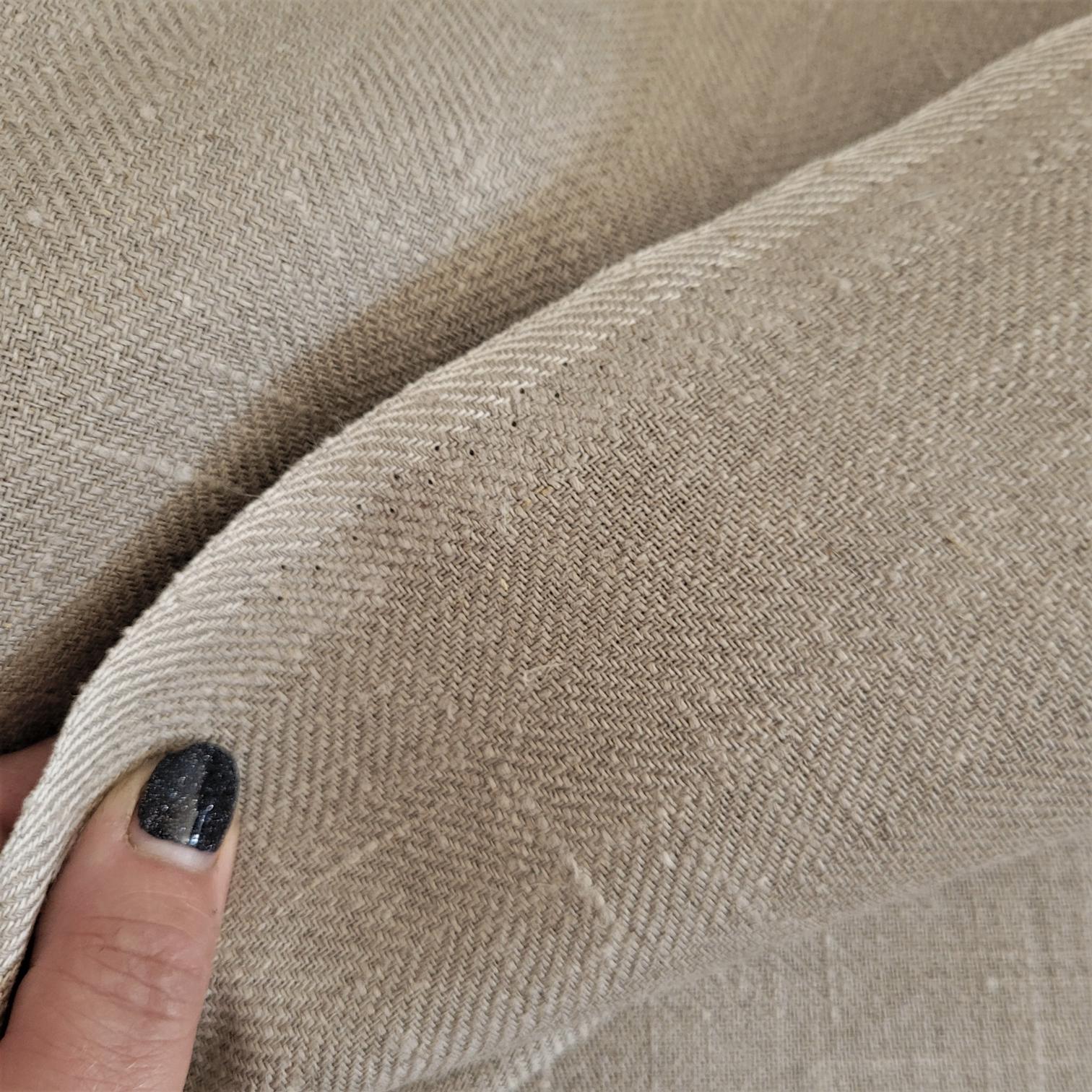 Natural - Broken twill - linen fabric - regular - 790H