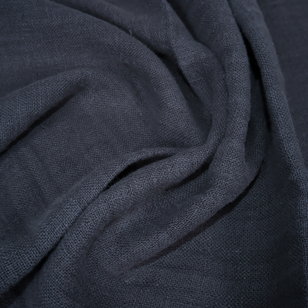 Fluffy linen fabric - Porpoise grey - 6570 SH - LithuanianLinen