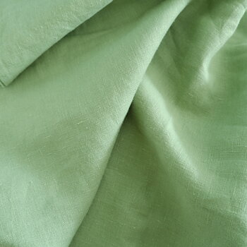 Pistachio green- linen fabric - 180g/² - 5879M