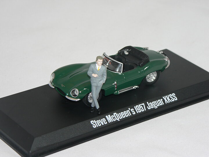 Steve McQueen's Jaguar XKSS -1957 (Steve McQueen FIGUR MEDFÖLJER)   1:43  Greenlight