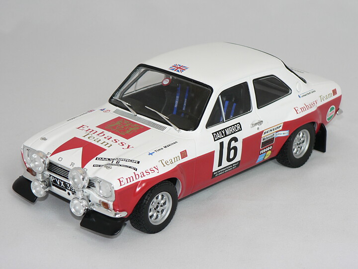Ford Escort Mk I RS 1600 (RAC RALLY 1971) T.Mäkinen-H.Liddon (INGET ÖPPNINGSBART)  1:18  Ixo